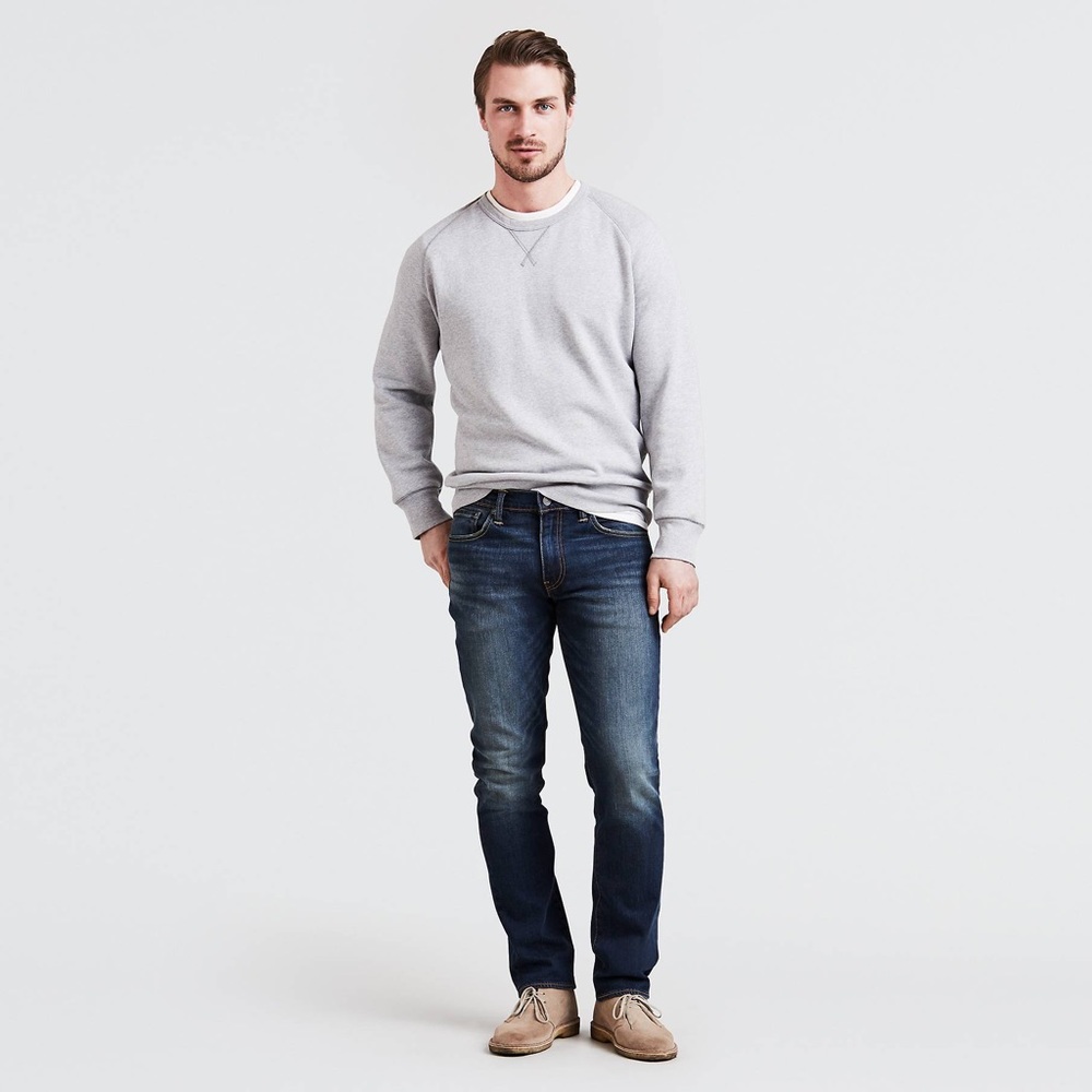 Mens Levi’s 511 skinny slim fit dark wash jeans